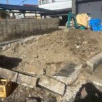 桑名市佛眼院　永代供養墓工事　⑮無縁塚解体